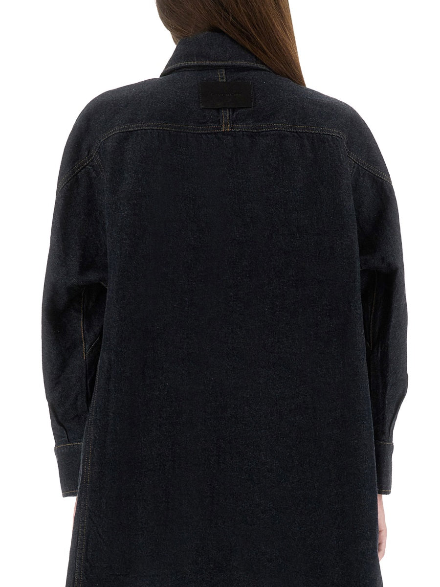 DENIM SHIRT WITH EMBROIDERY