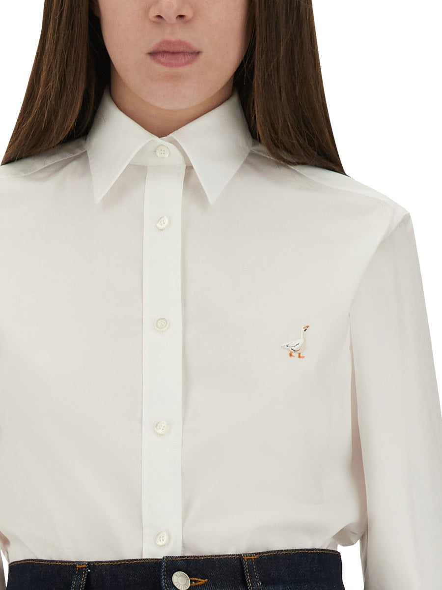 SHIRT WITH "GOOSE" EMBROIDERY