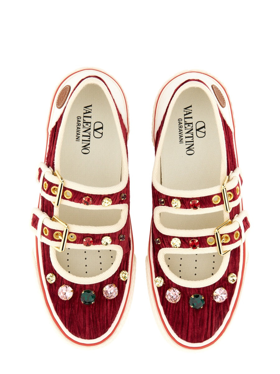 VELVET "DOLLYBOARD" BALLERINA SNEAKER
