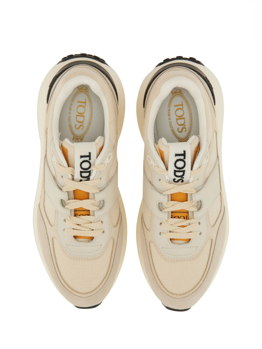 FABRIC AND SUEDE SNEAKER