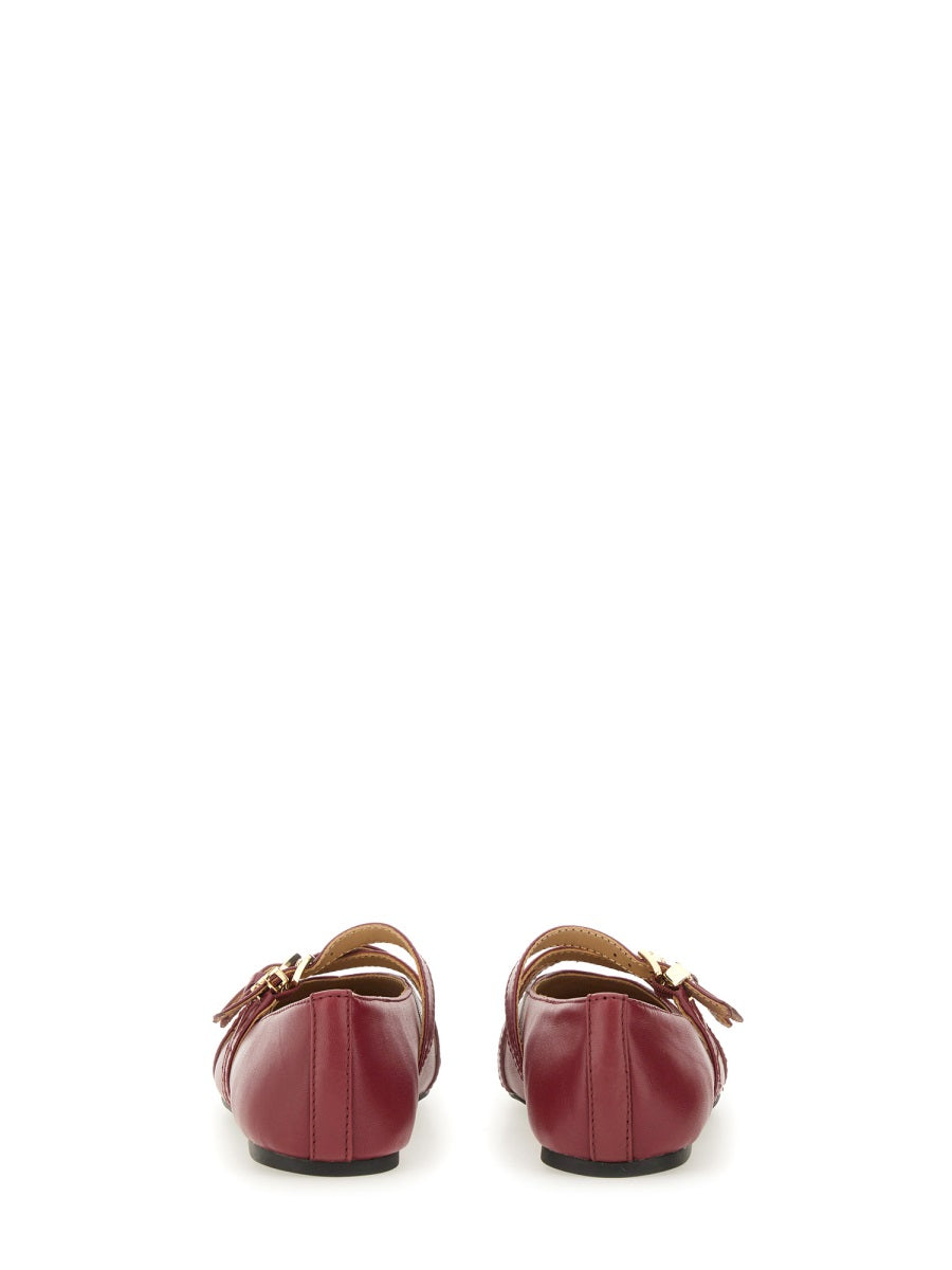 "INDY FLEX" LEATHER BALLERINA