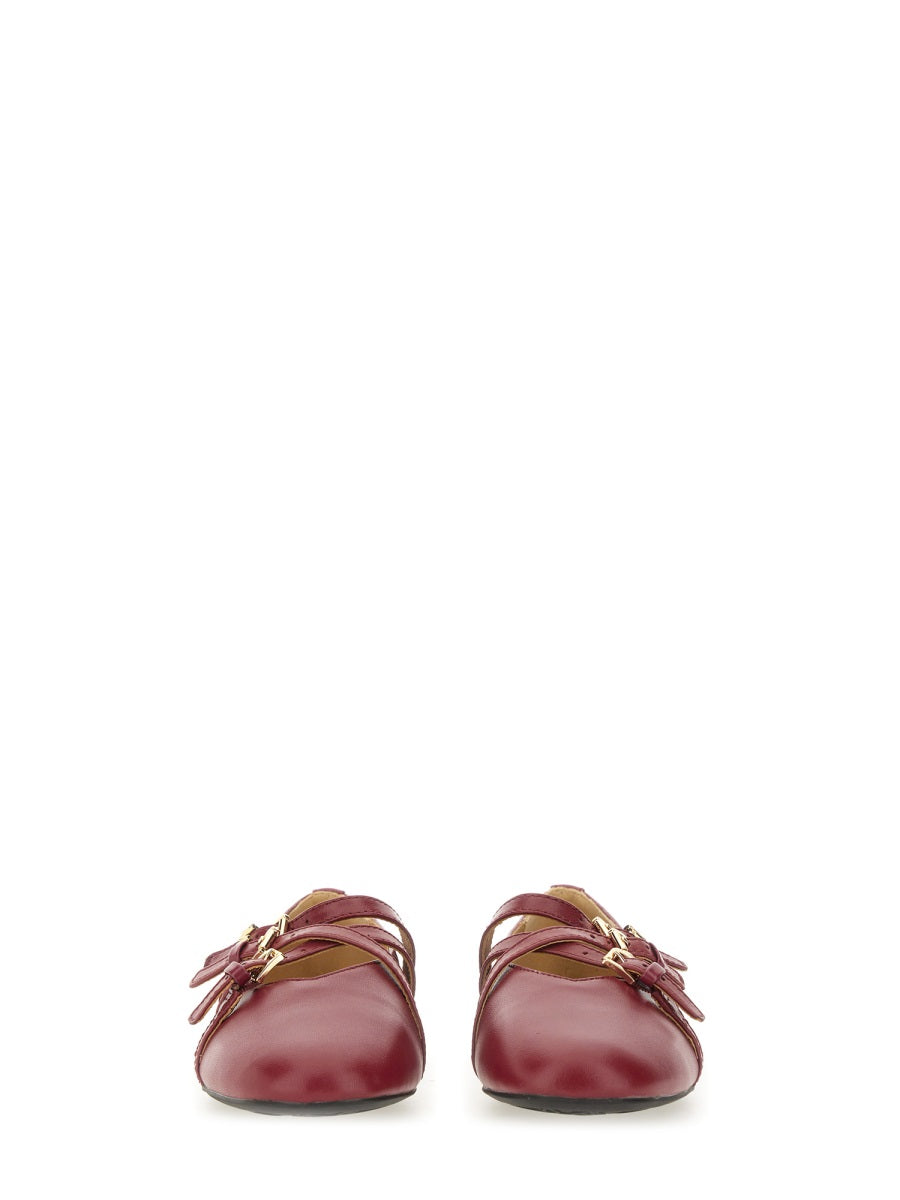 "INDY FLEX" LEATHER BALLERINA