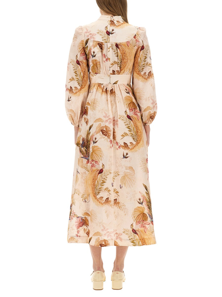 "ASCENSION PLUNGE" MIDI DRESS