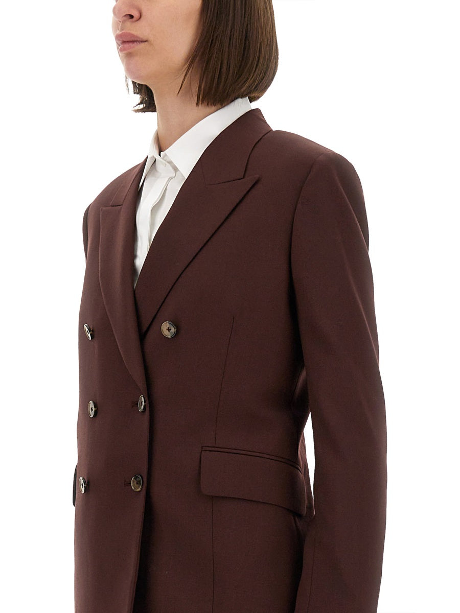 DOUBLE-BREASTED WOOL BLAZER