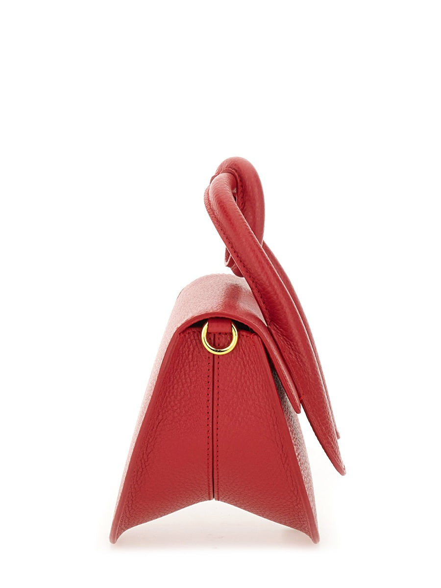 LEATHER "PRETZEL" BAG