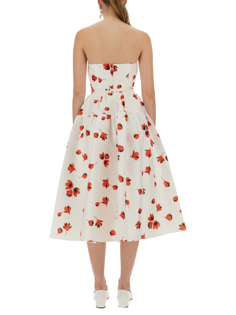 MIDI DRESS WITH FLORAL PRINT