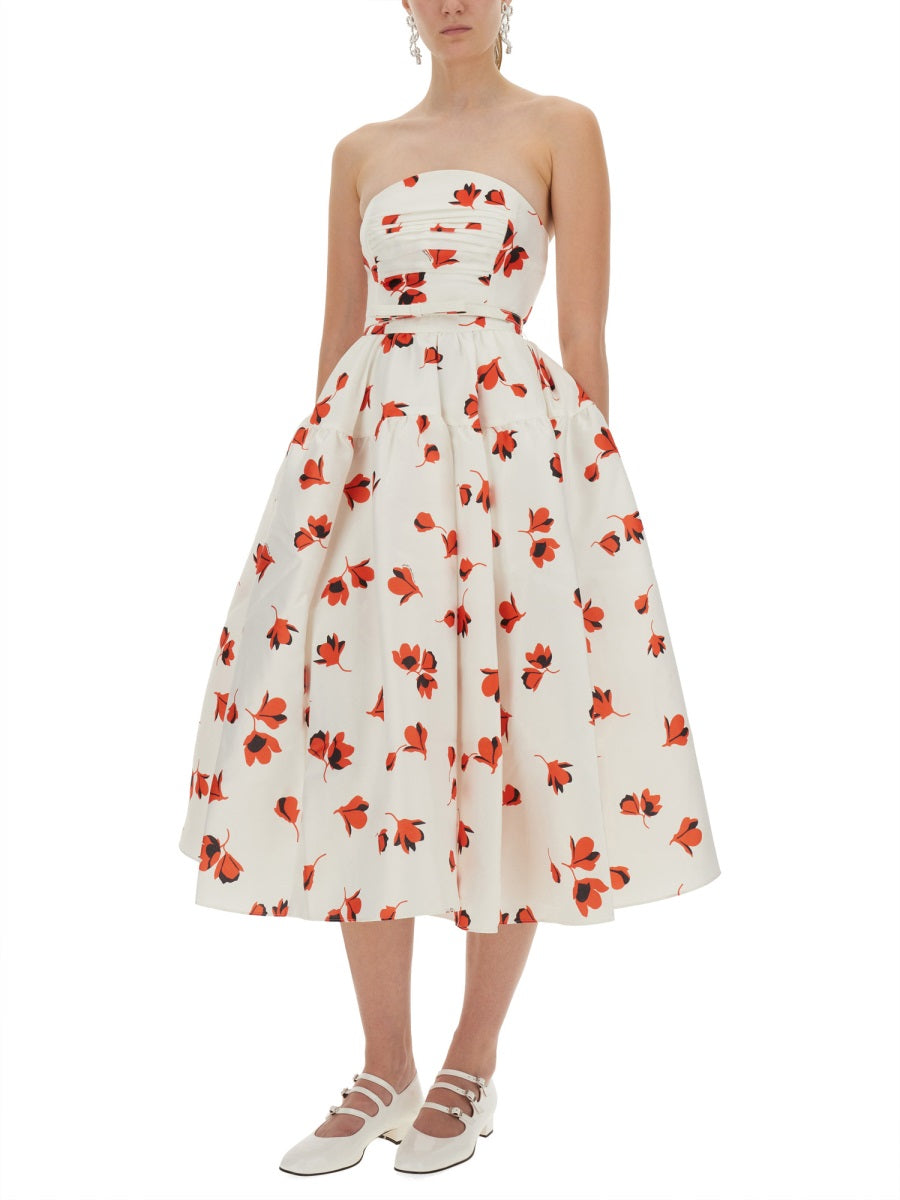 MIDI DRESS WITH FLORAL PRINT