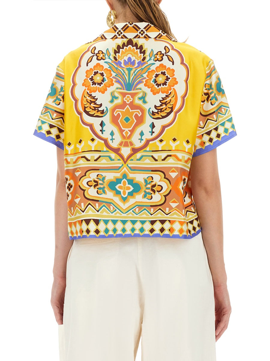 PRINTED SILK SHIRT