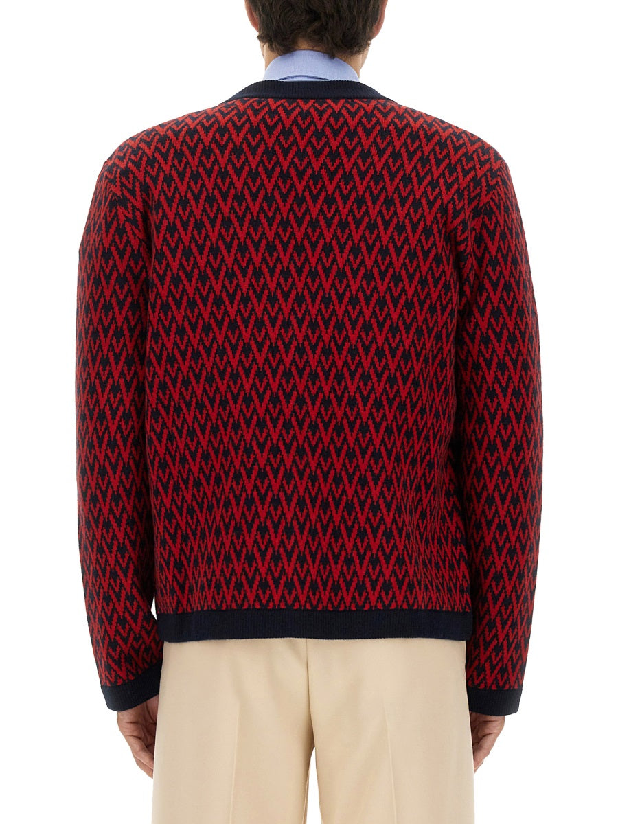 CARDIGAN WITH "TOUTE LA V" PATTERN