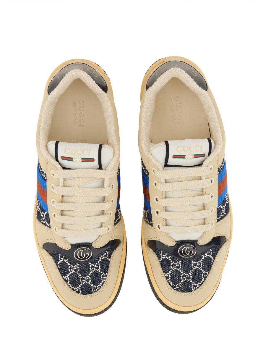 WOMEN'S "SCREENER" SNEAKER WITH CRYSTALS GG