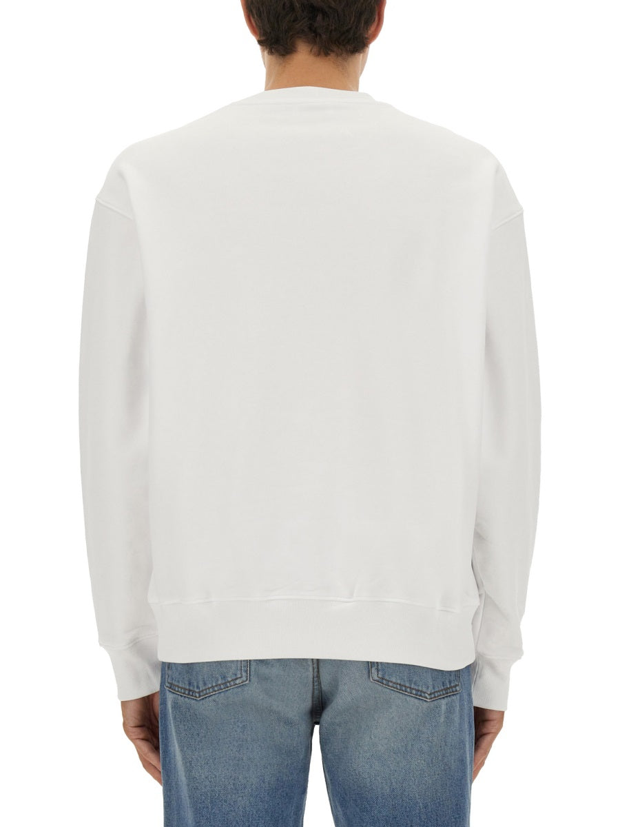 SWEATSHIRT WITH LAUREL CROWN LOGO EMBROIDERY