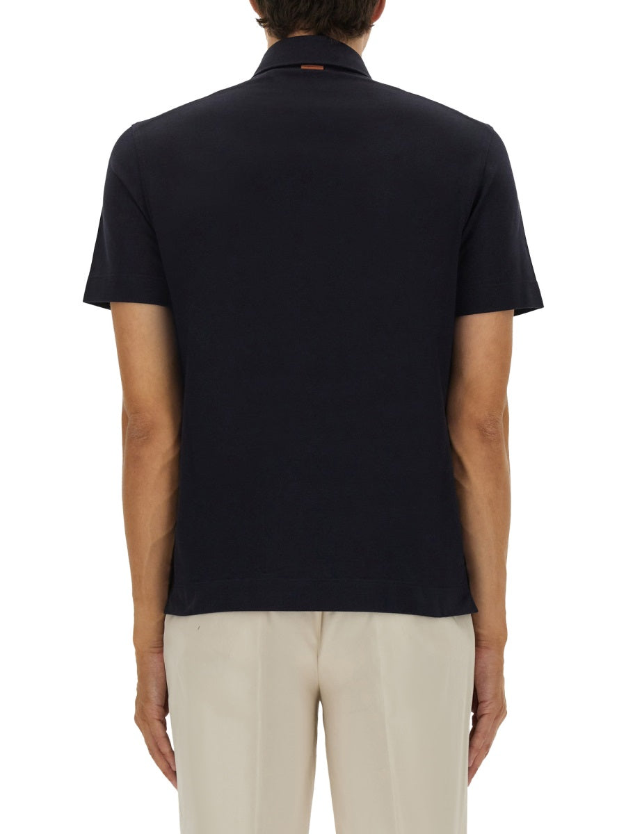COTTON POLO SHIRT WITH POCKET
