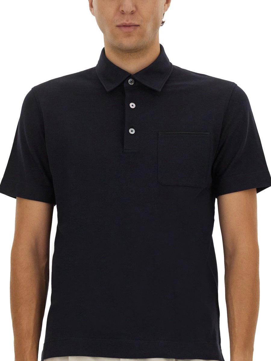 COTTON POLO SHIRT WITH POCKET