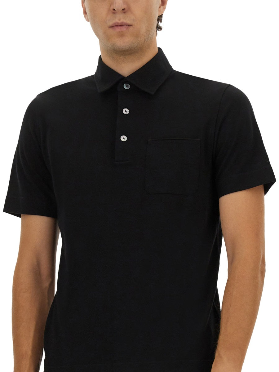 COTTON POLO SHIRT WITH POCKET