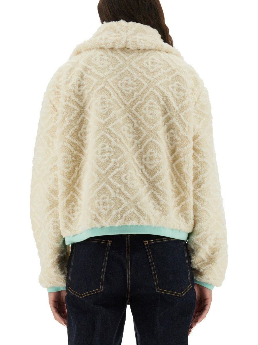 MONOGRAMMED FLEECE JACKET
