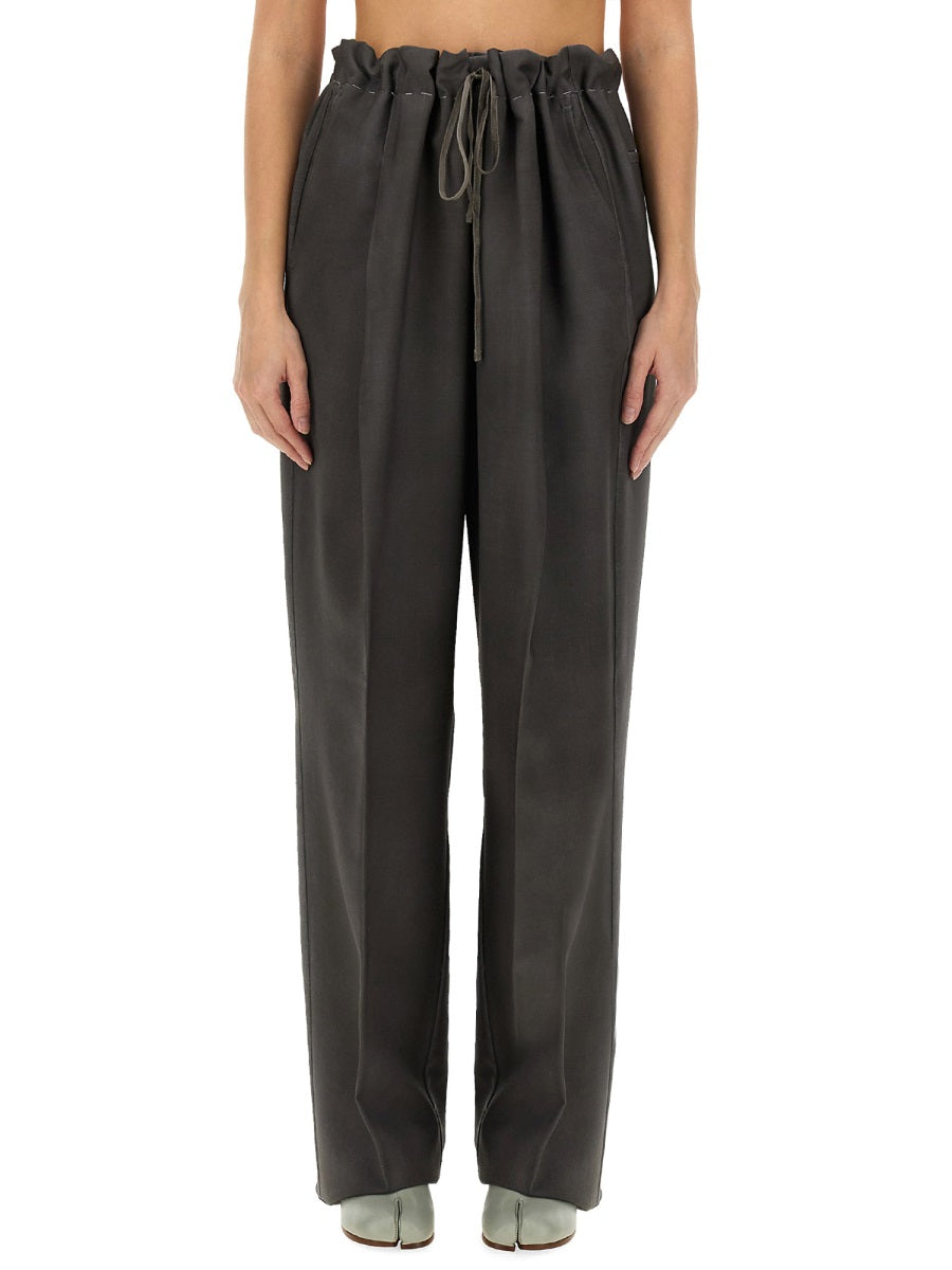 WOOL AND MOHAIR PANTS