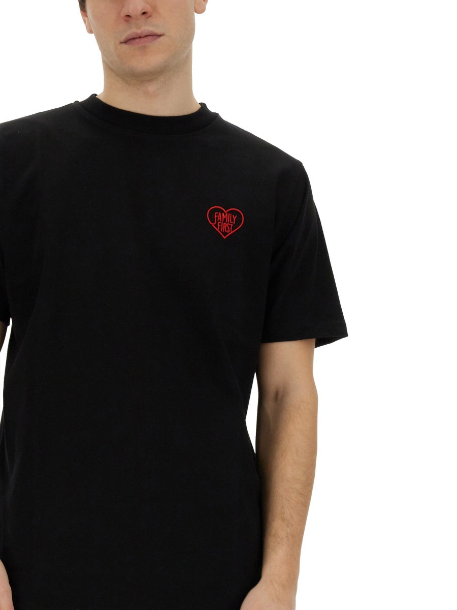 T-SHIRT WITH HEART EMBROIDERY