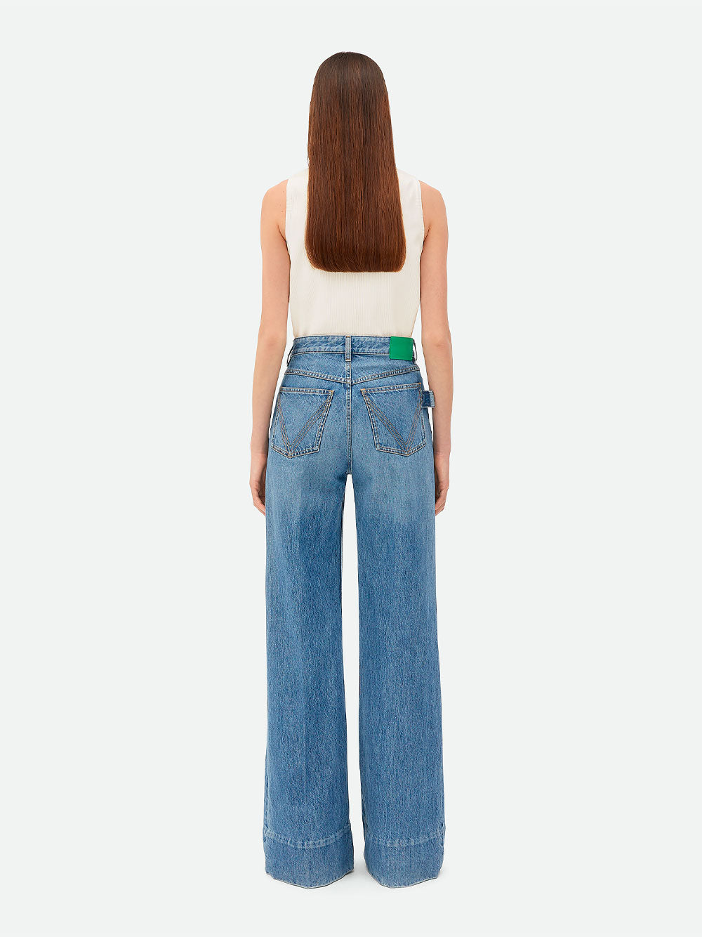 JEANS VINTAGE INDIGO GAMBA AMPIA