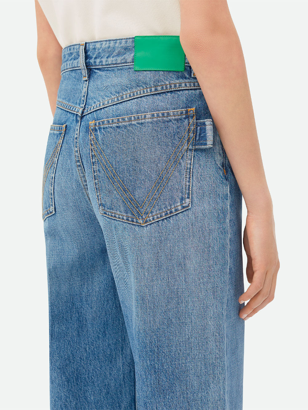 JEANS VINTAGE INDIGO GAMBA AMPIA