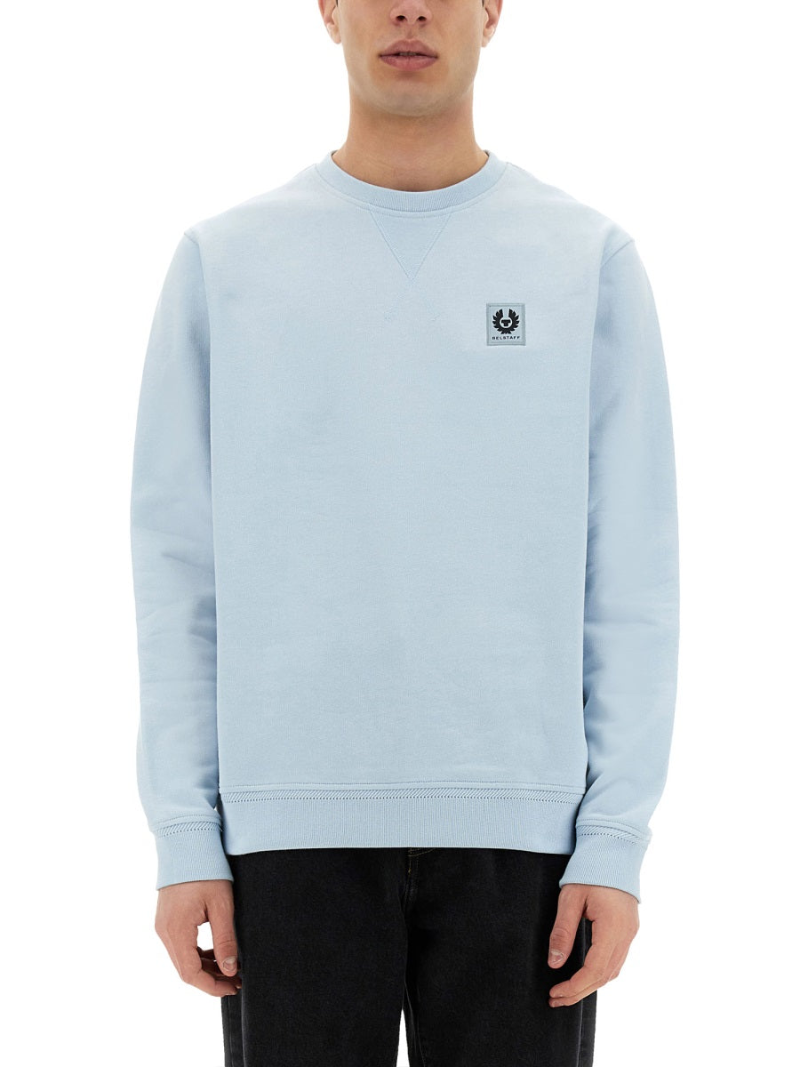 SWEATSHIRT WITH LOGO PATCH