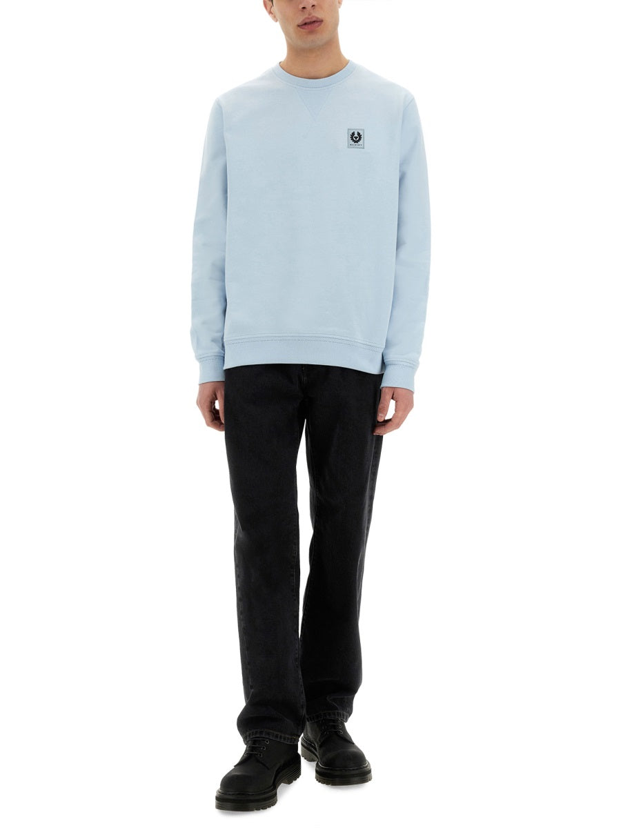 SWEATSHIRT WITH LOGO PATCH