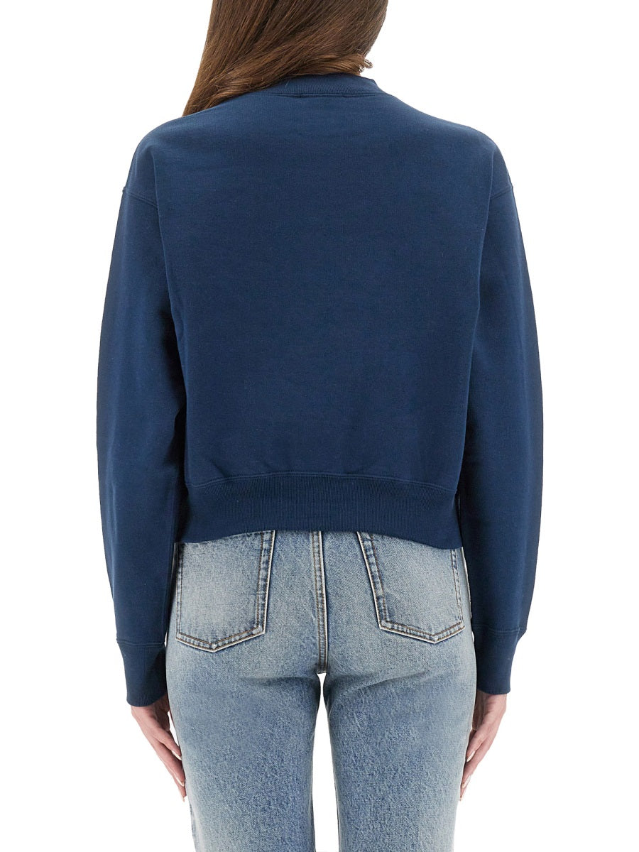 COTTON FLEECE LOGO PULLOVER