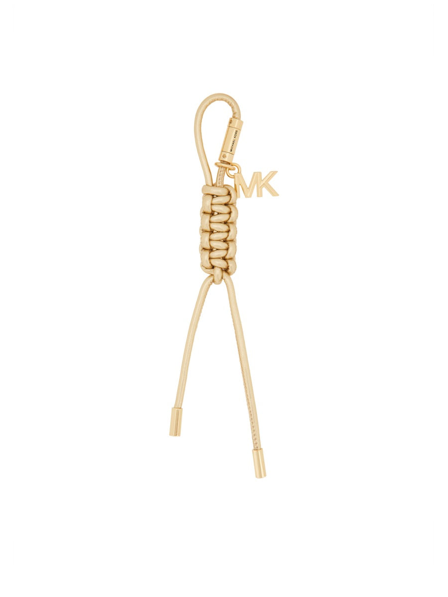 BAG CHARM WITH LOGO