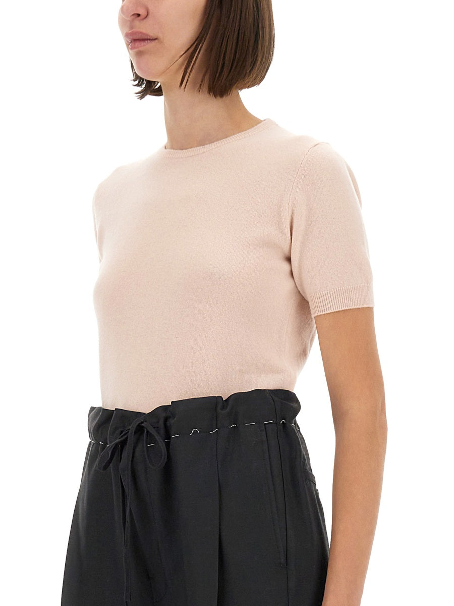 WOOL CREW NECK T-SHIRT