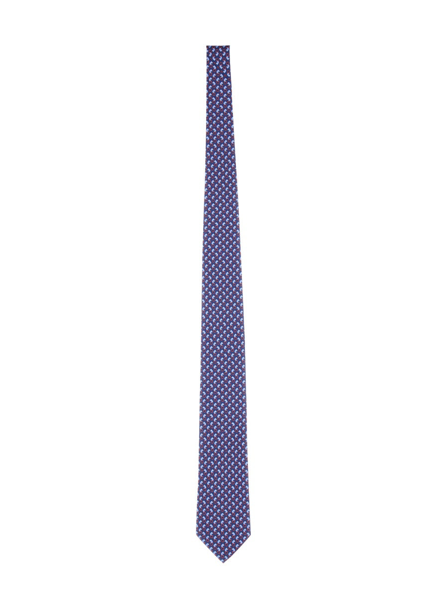 FELINE PRINT TIE