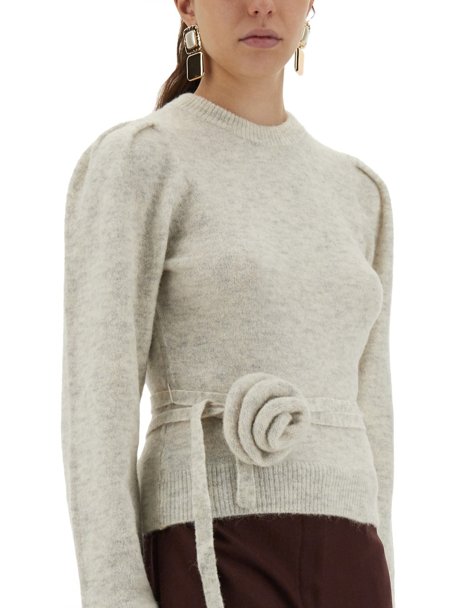 MESH WITH FLOWER DETAIL
