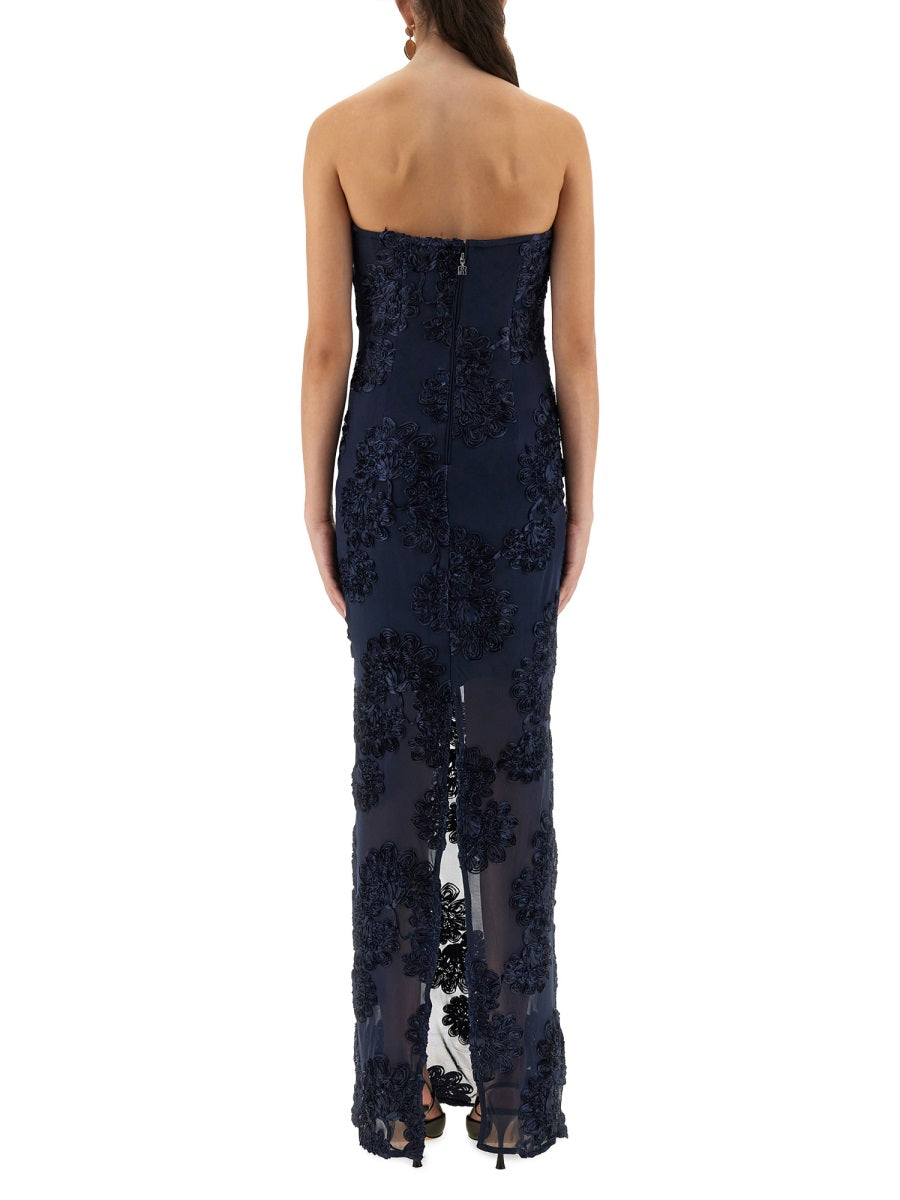 3D MESH LONG DRESS