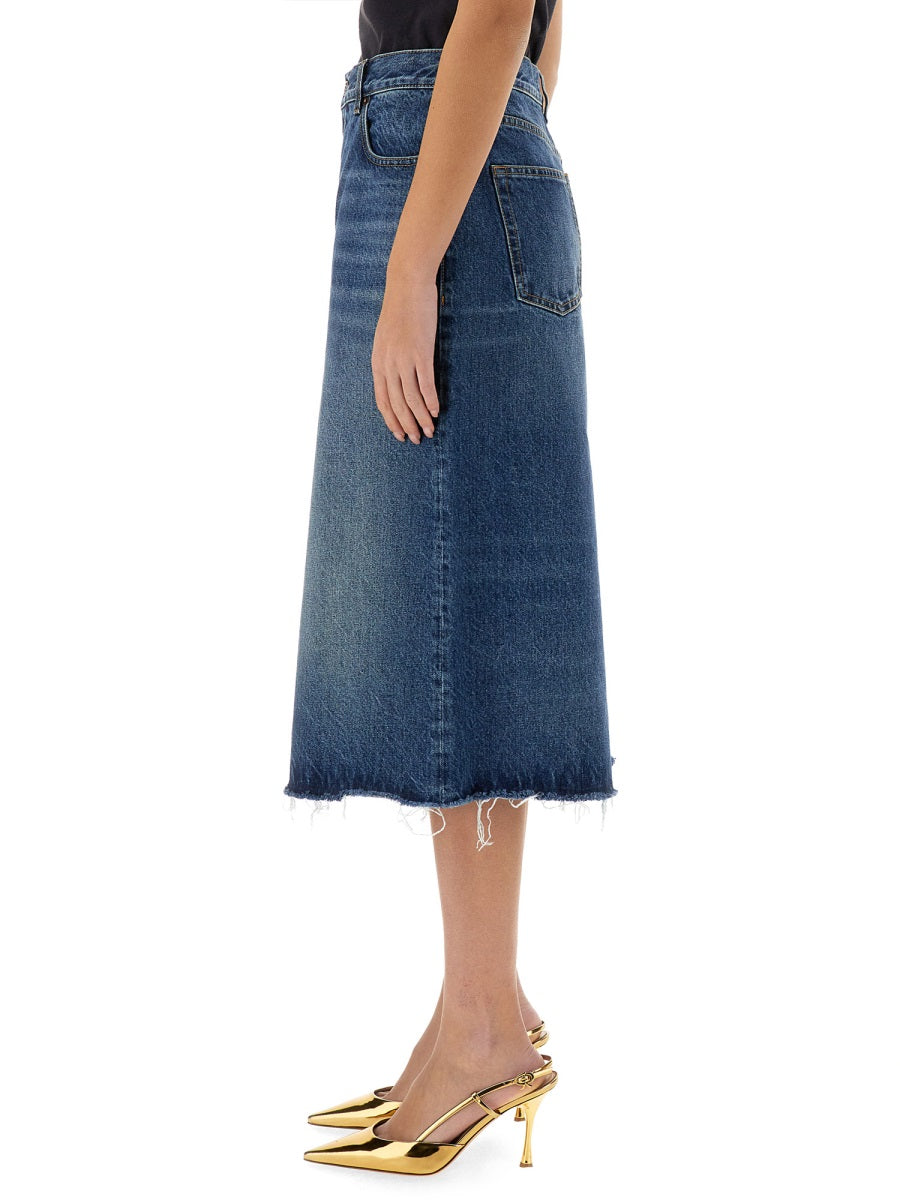 PATCHWORK DENIM BERMUDA SHORTS