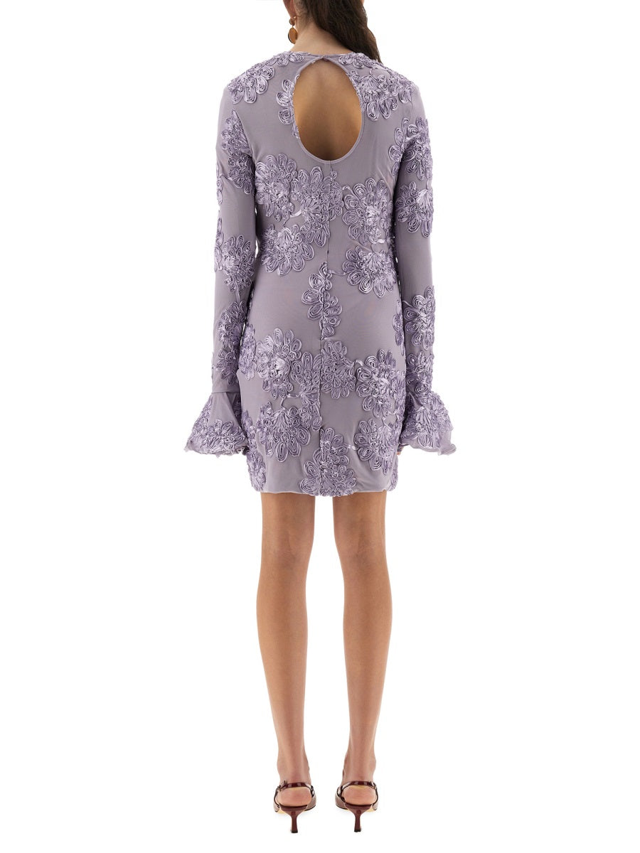 3D MESH MINI DRESS