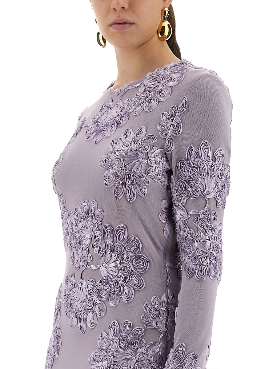 3D MESH MINI DRESS