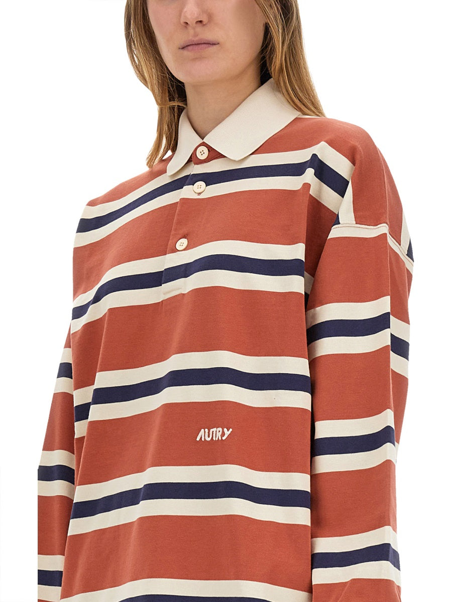 STRIPED RUGBY POLO SHIRT