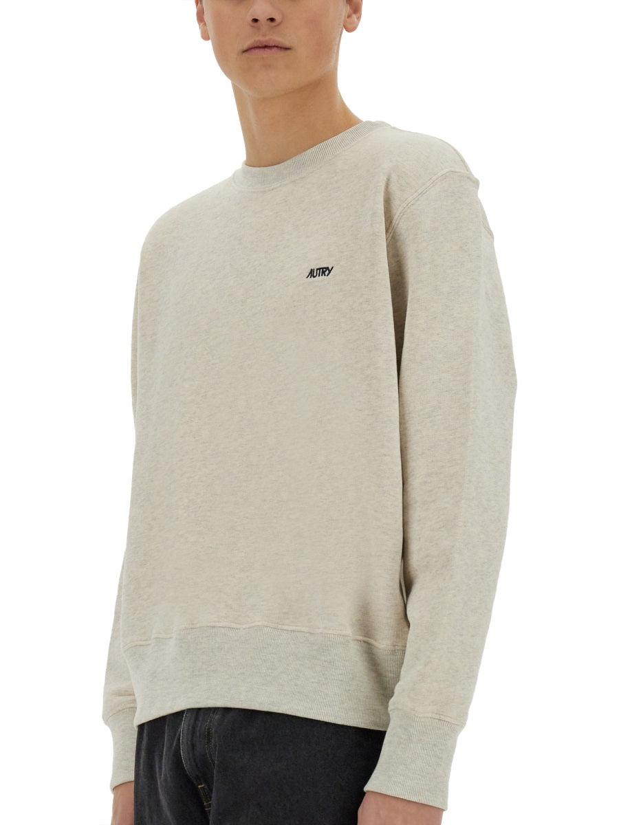 SWEATSHIRT WITH EMBROIDERED LOGO