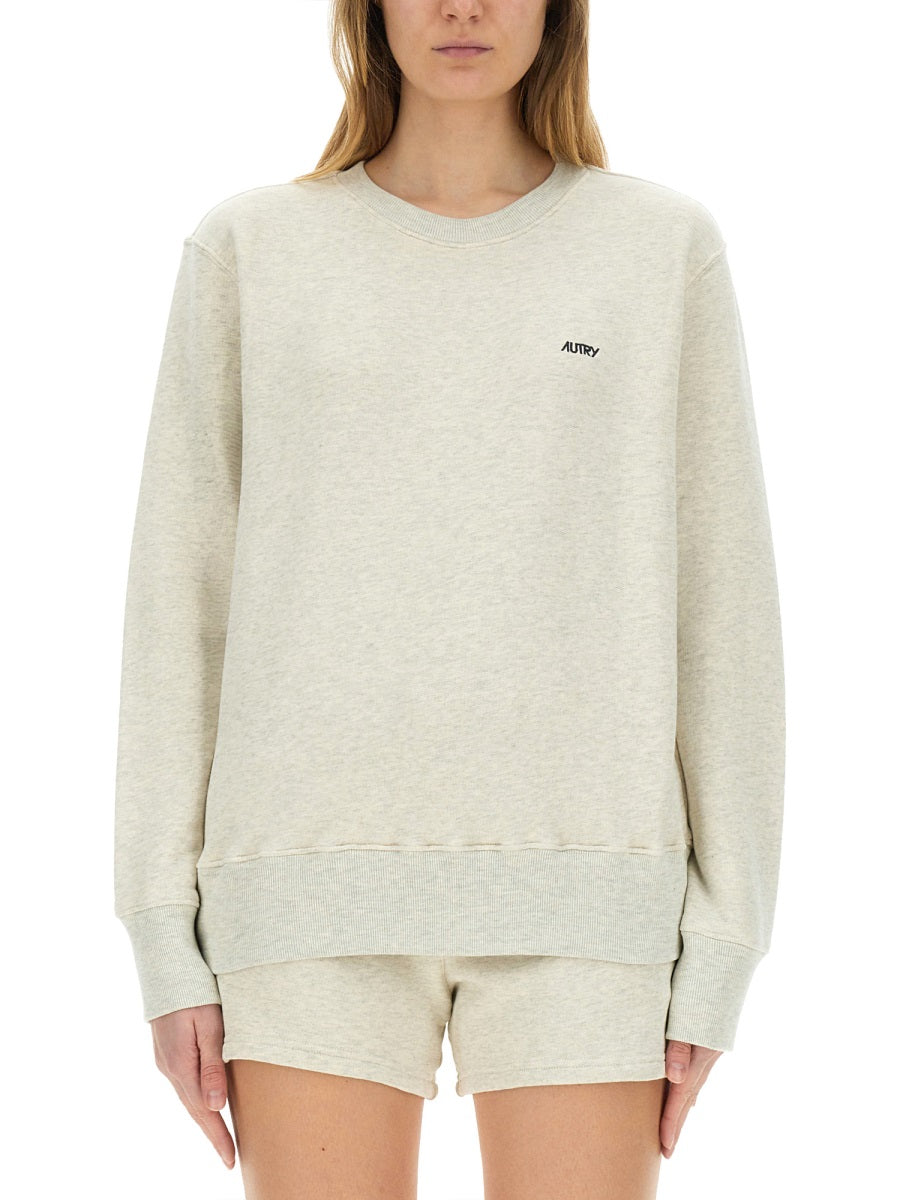 SWEATSHIRT WITH EMBROIDERED LOGO