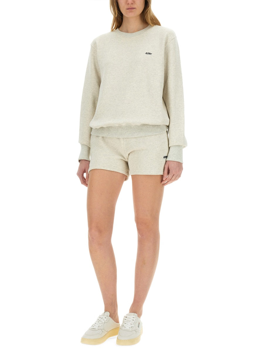 SWEATSHIRT WITH EMBROIDERED LOGO