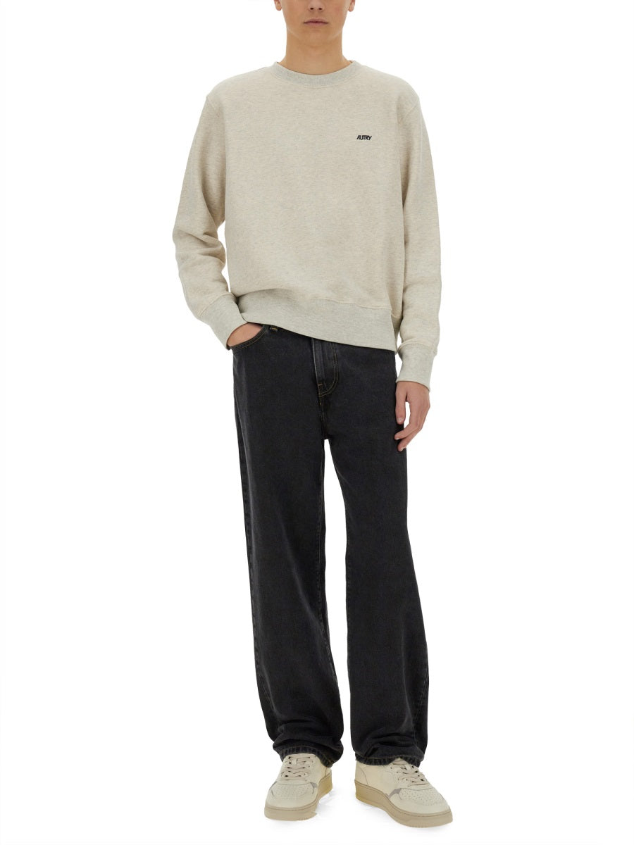 SWEATSHIRT WITH EMBROIDERED LOGO