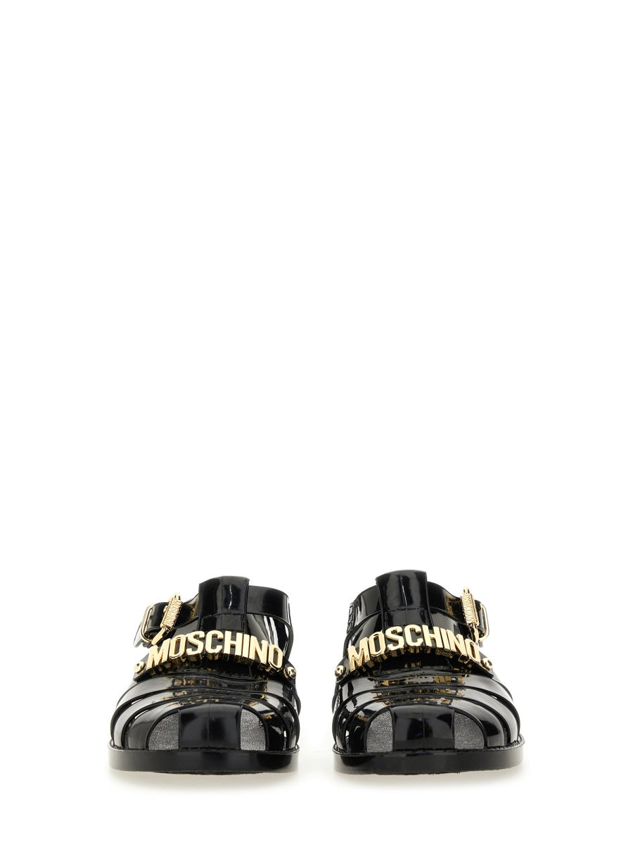 "JELLY" SANDAL WITH LETTERING LOGO