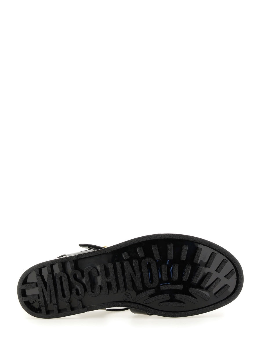 "JELLY" SANDAL WITH LETTERING LOGO