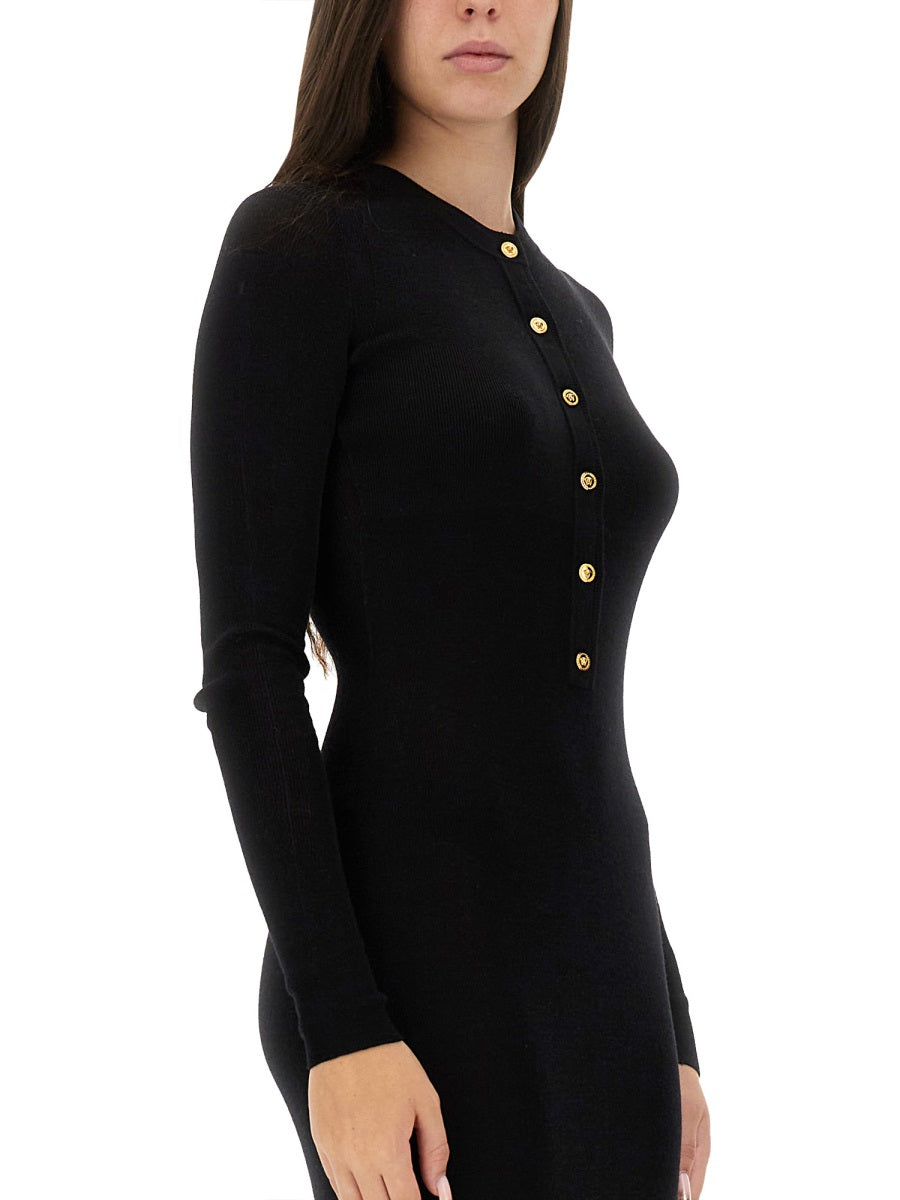 WOOL DRESS WITH BUTTONS