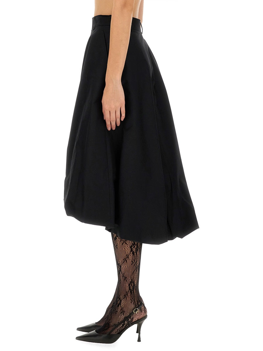 COTTON POPLIN SKIRT