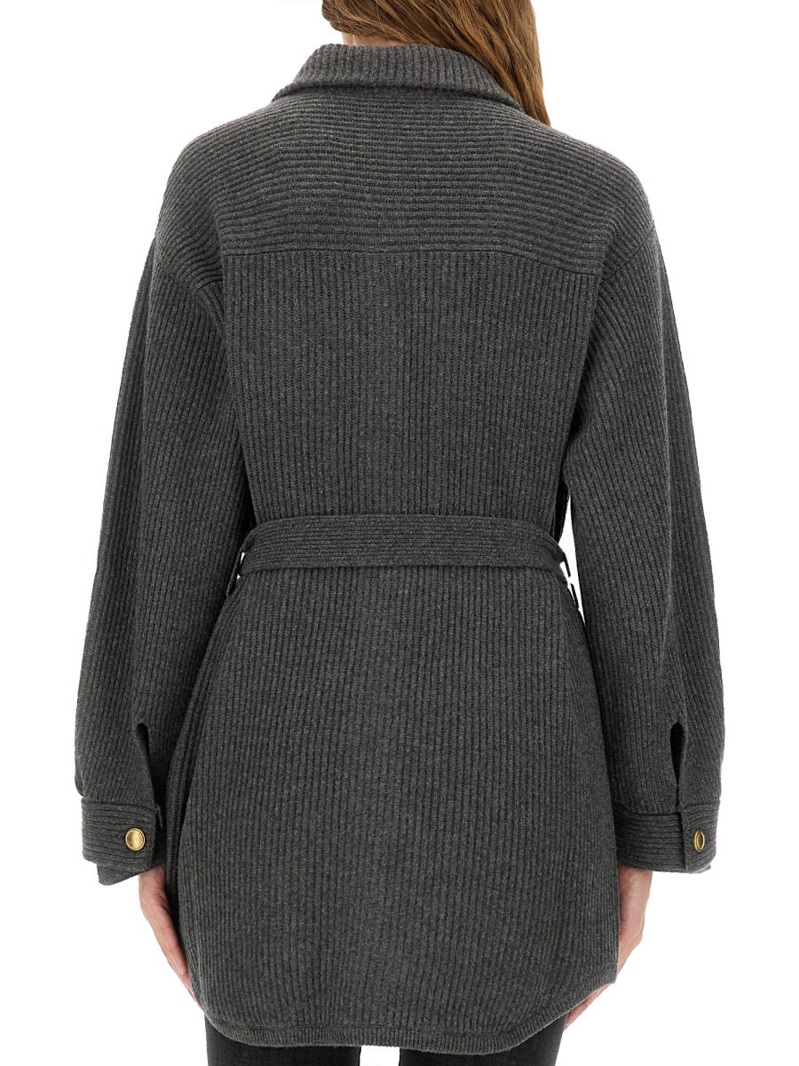 BELTED CARDIGAN