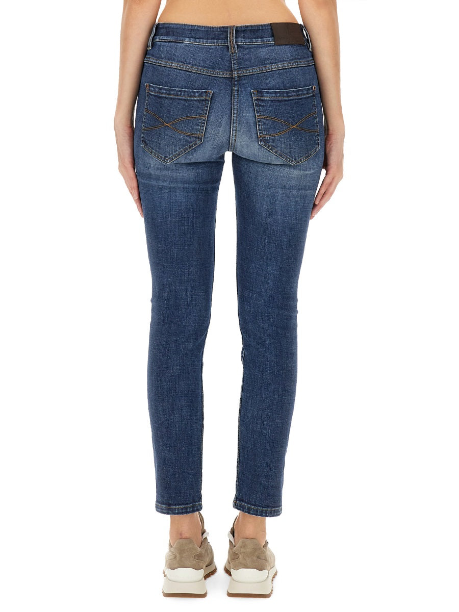 SLIM FIT DENIM PANTS