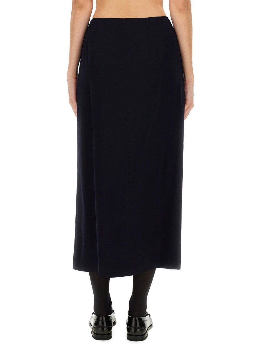 MIDI SKIRT WITH TOGGLE