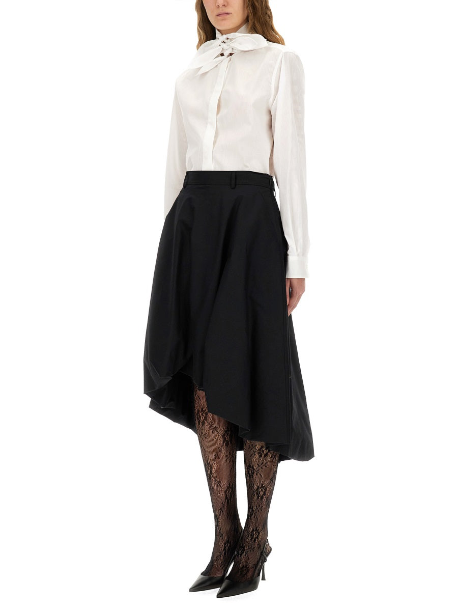 COTTON POPLIN JACQUARD SHIRT