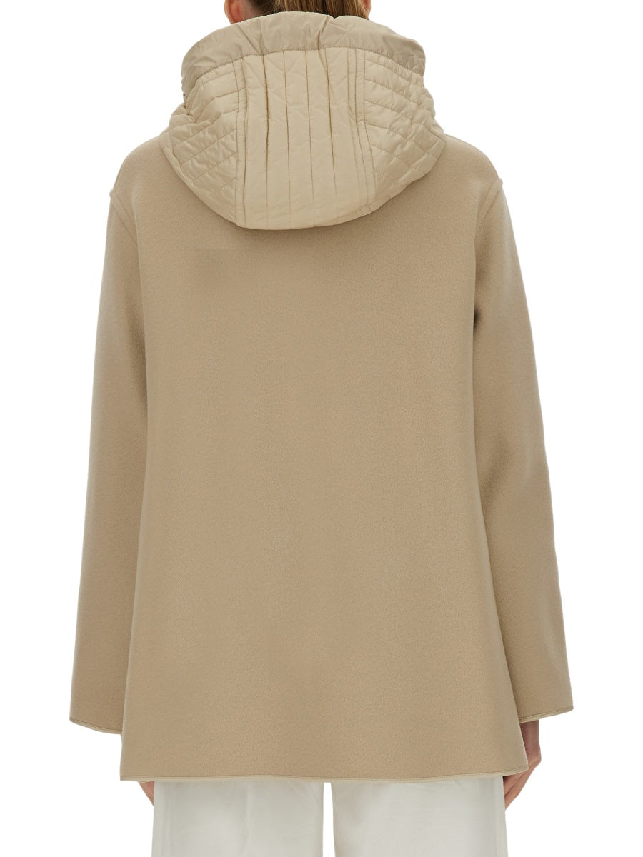 BIMATERIAL CABAN CAPE