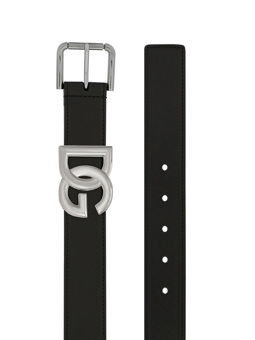 CALFSKIN BELT WITH DG LOGO