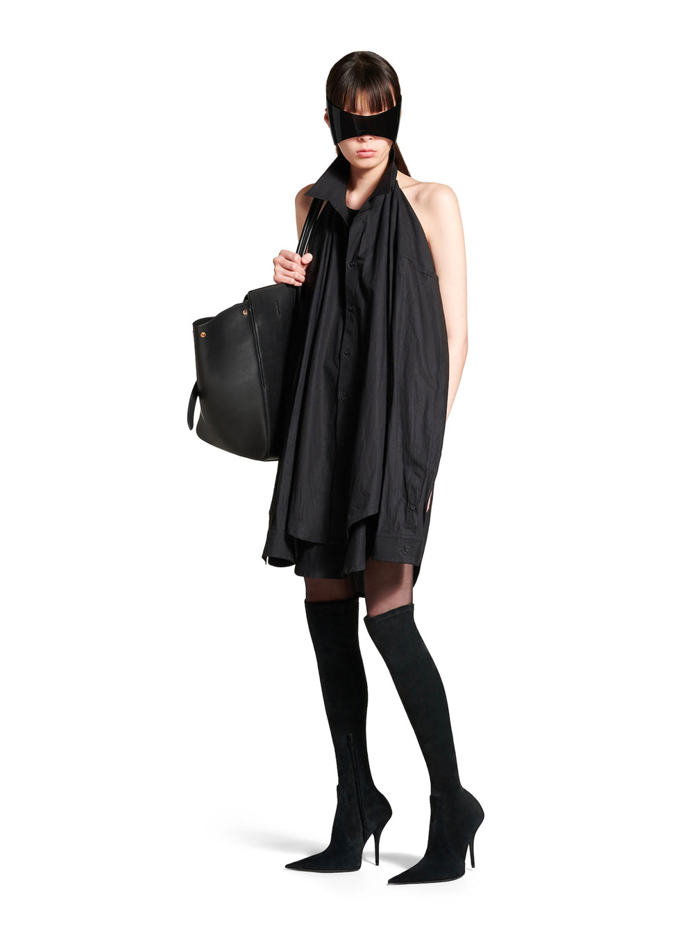 SUSPENDED SHIRT DRESS
